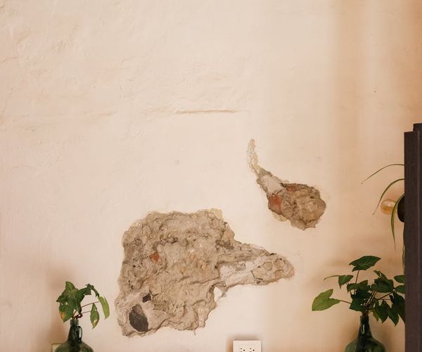 A serene setting for yoga with mats and soft lighting.